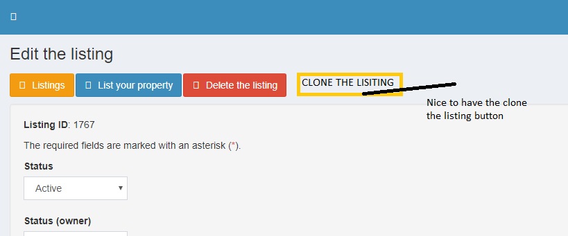 clone the  listing button in the edit the listing.jpg